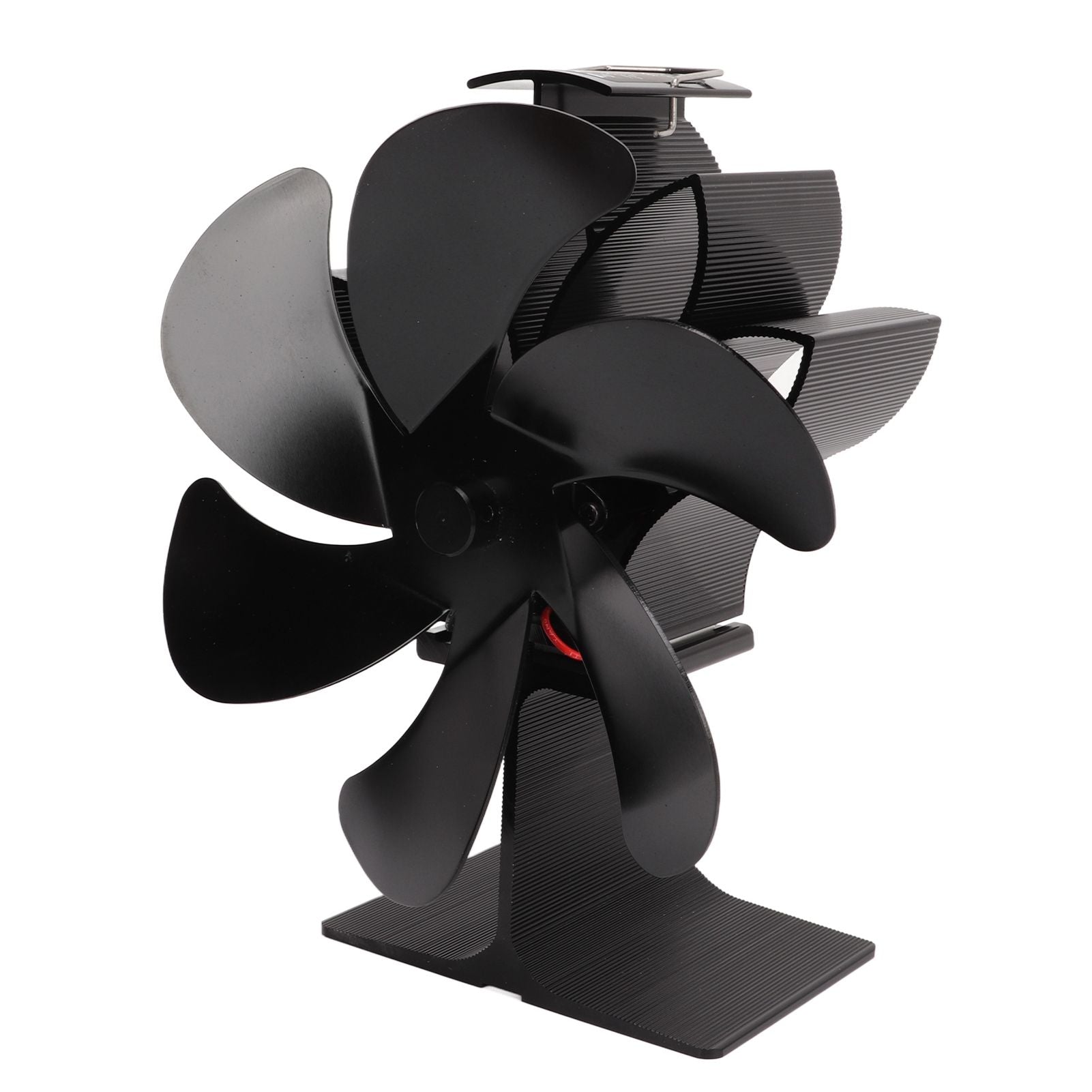 6 Blade Stove Eco Fan Black High Temperature Resistant Self Starting Energy Saving Heat Powered Fan for Home V1294-YM3113220250011-0421