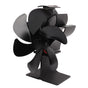 6 Blade Stove Eco Fan Black High Temperature Resistant Self Starting Energy Saving Heat Powered Fan for Home V1294-YM3113220250011-0421