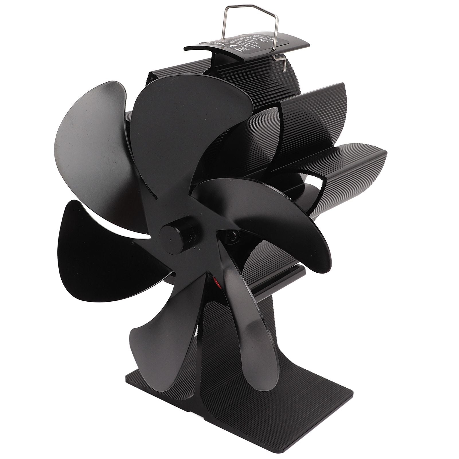 6 Blade Stove Eco Fan Black High Temperature Resistant Self Starting Energy Saving Heat Powered Fan for Home V1294-YM3113220250011-0421