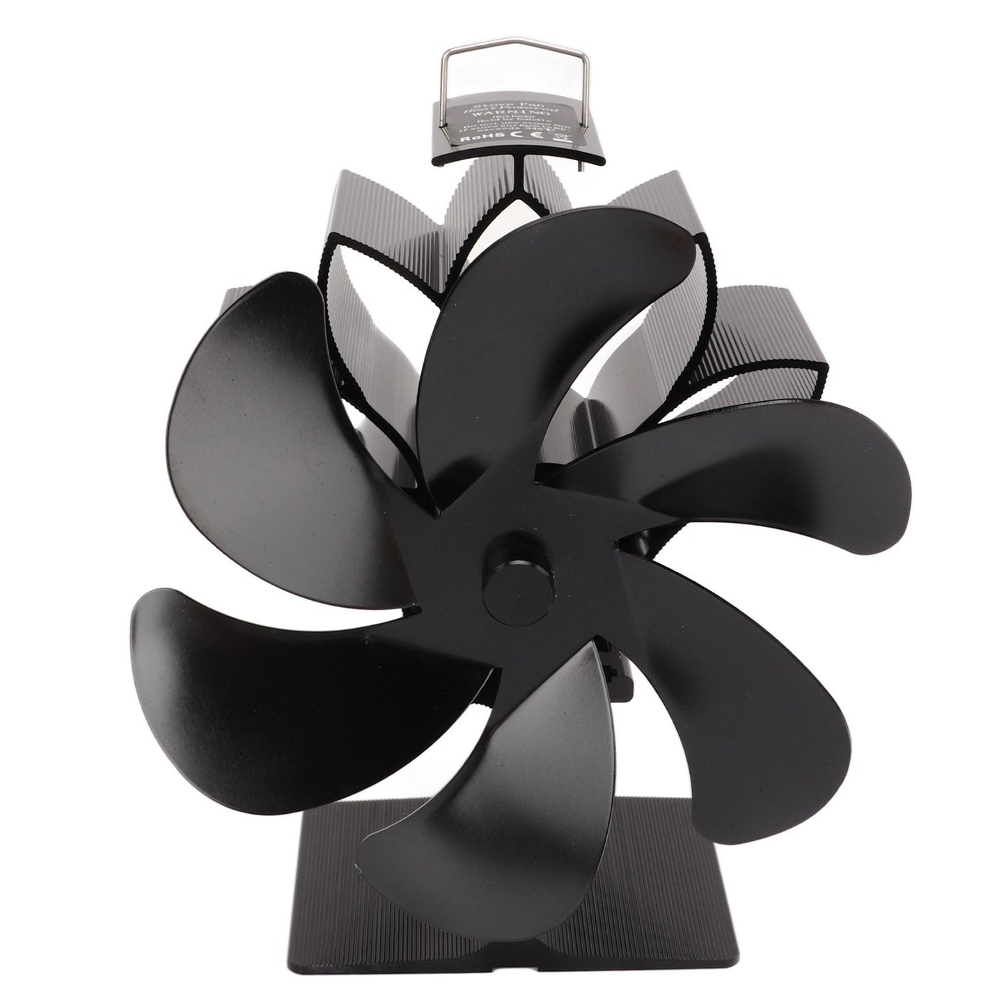 6 Blade Stove Eco Fan Black High Temperature Resistant Self Starting Energy Saving Heat Powered Fan for Home V1294-YM3113220250011-0421