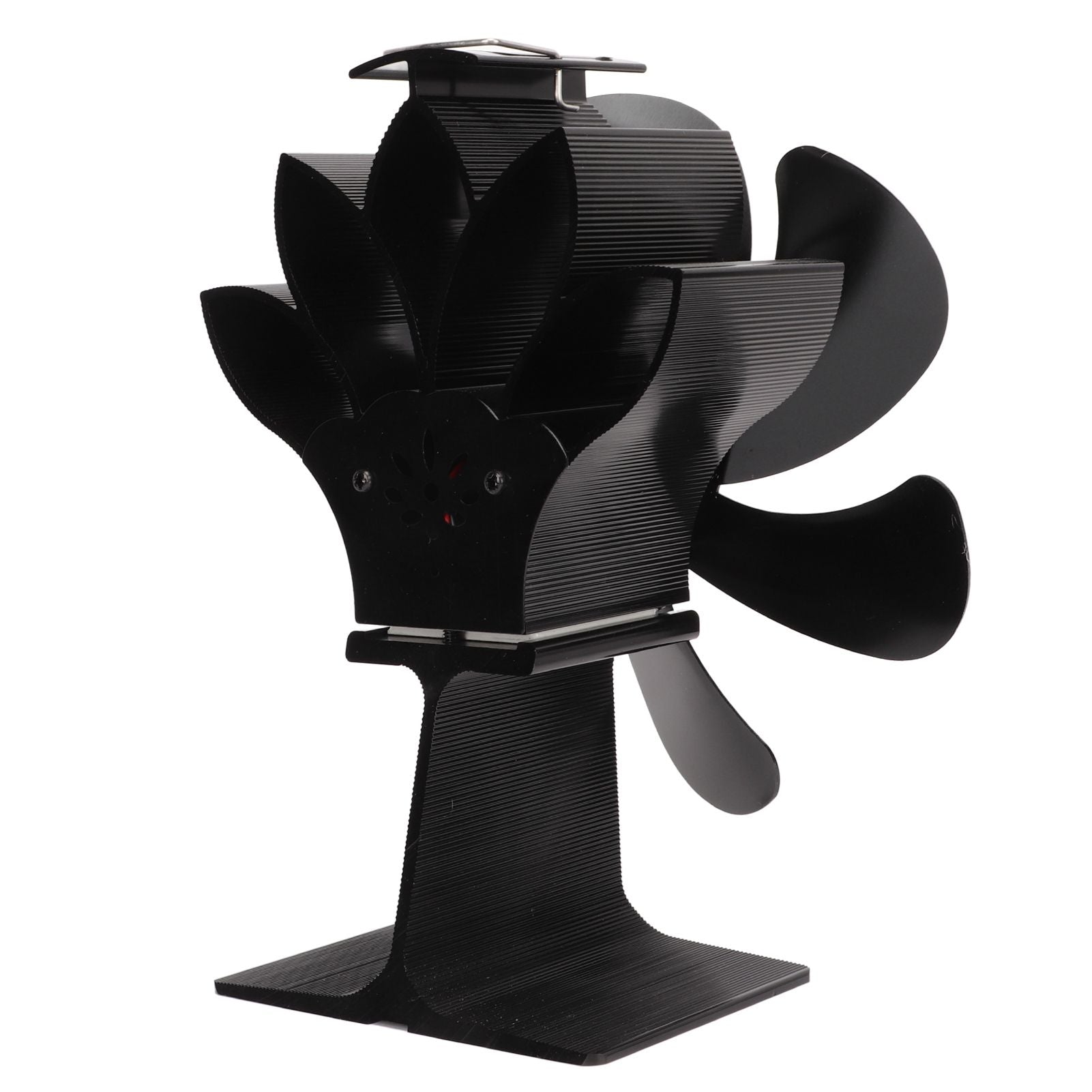 6 Blade Stove Eco Fan Black High Temperature Resistant Self Starting Energy Saving Heat Powered Fan for Home V1294-YM3113220250011-0421