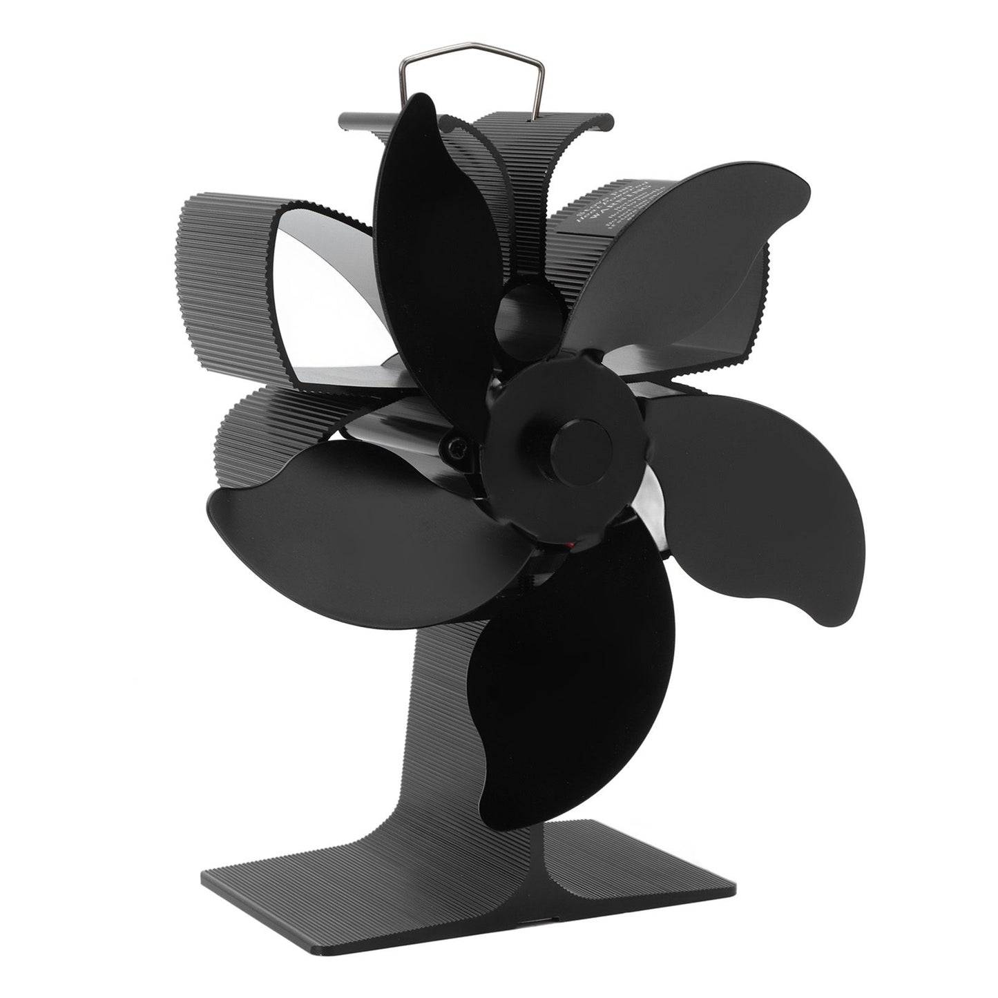 Heat Powered Fireplace Fan Black Stove Fan 5 Blades Thermal Power High Temperature Proof Eco Friendly Energy V1294-YM3113220250611-0421