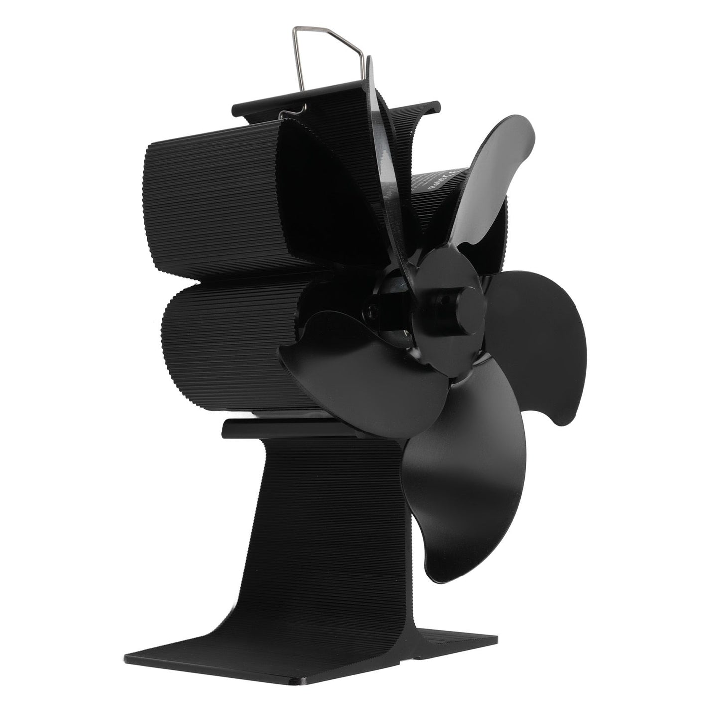 Heat Powered Fireplace Fan Black Stove Fan 5 Blades Thermal Power High Temperature Proof Eco Friendly Energy V1294-YM3113220250611-0421