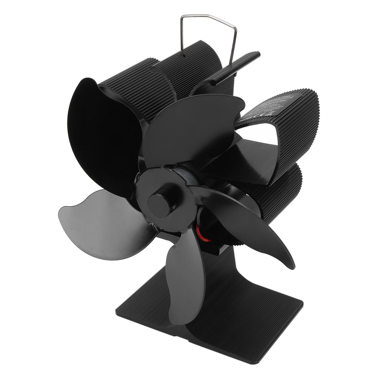 Heat Powered Fireplace Fan Black Stove Fan 5 Blades Thermal Power High Temperature Proof Eco Friendly Energy V1294-YM3113220250611-0421