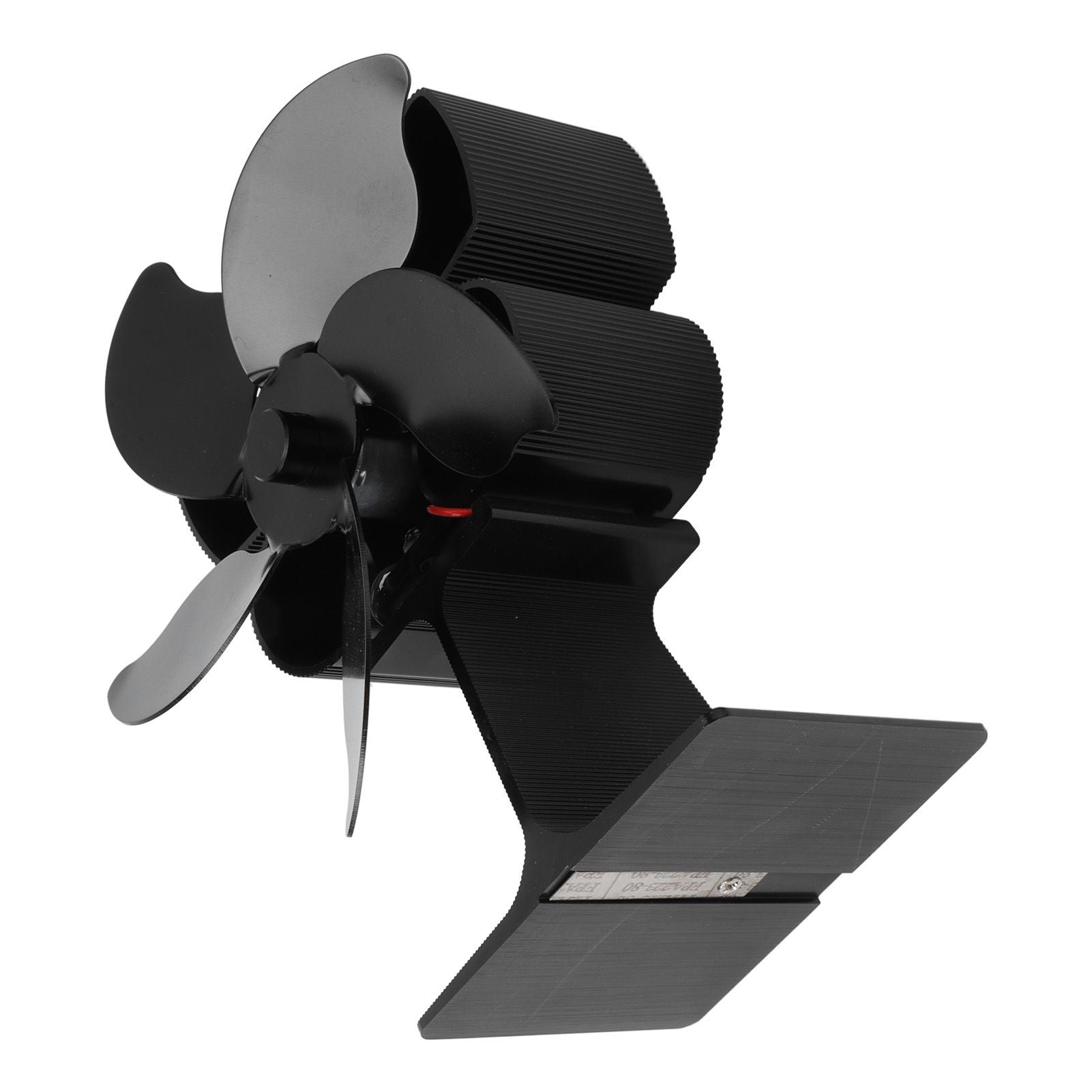 Heat Powered Fireplace Fan Black Stove Fan 5 Blades Thermal Power High Temperature Proof Eco Friendly Energy V1294-YM3113220250611-0421