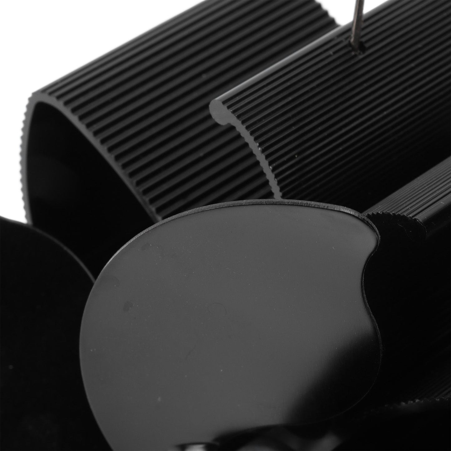 Heat Powered Fireplace Fan Black Stove Fan 5 Blades Thermal Power High Temperature Proof Eco Friendly Energy V1294-YM3113220250611-0421