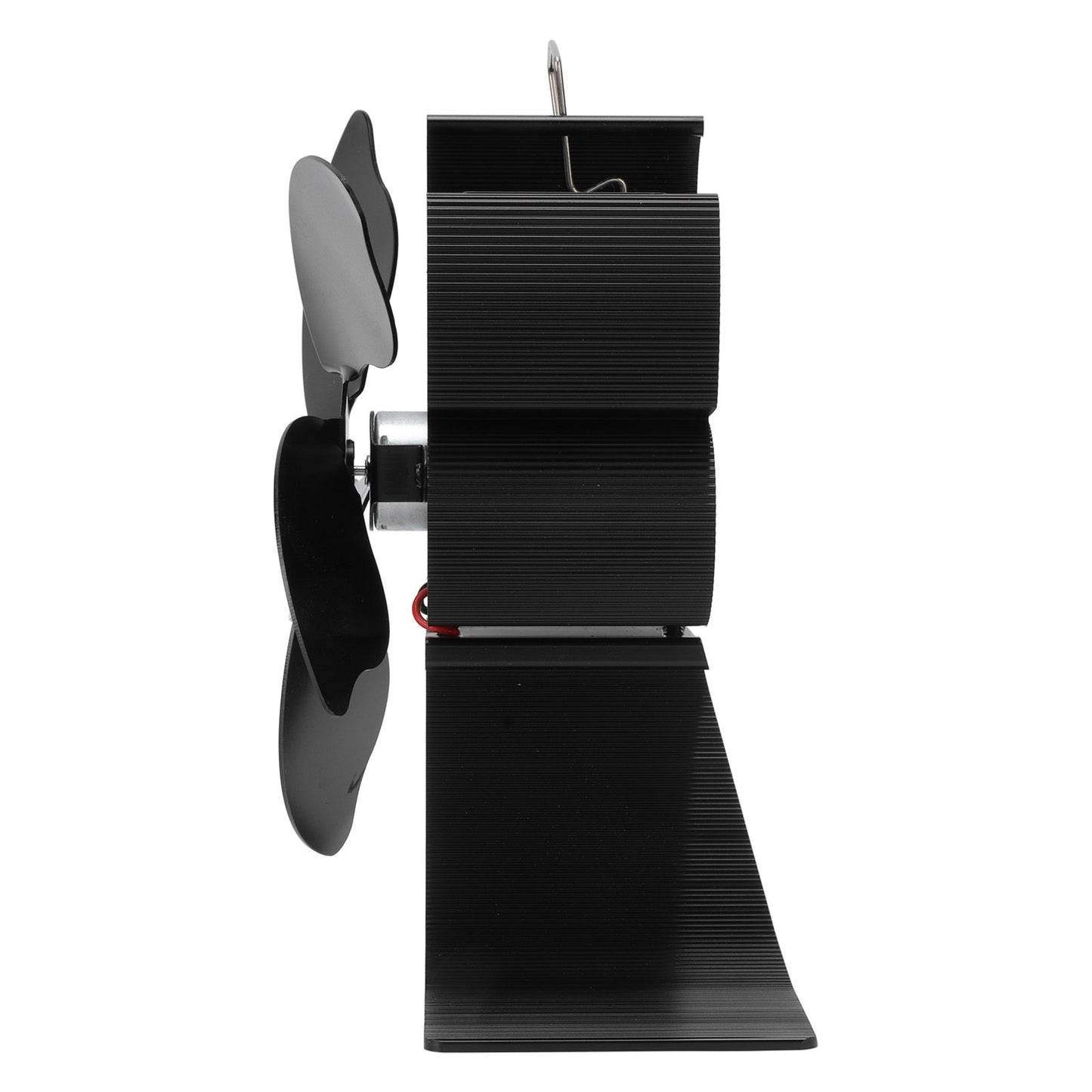 Heat Powered Fireplace Fan Black Stove Fan 5 Blades Thermal Power High Temperature Proof Eco Friendly Energy V1294-YM3113220250611-0421