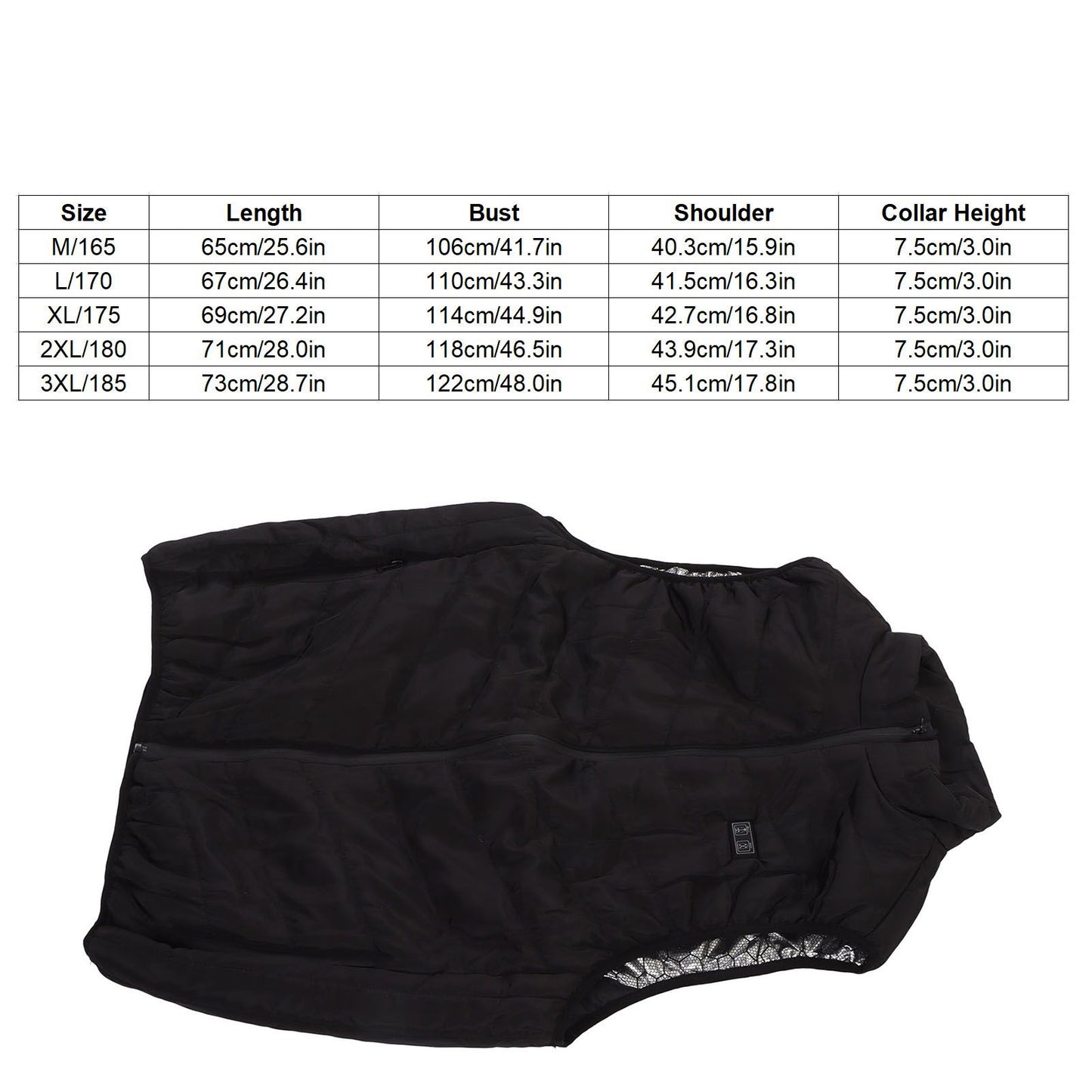 Heated Vest 9 Zones 3 Heating Level Washable USB Heated Jacket for Men Women Winter XL V1294-YM3113220251113-0421