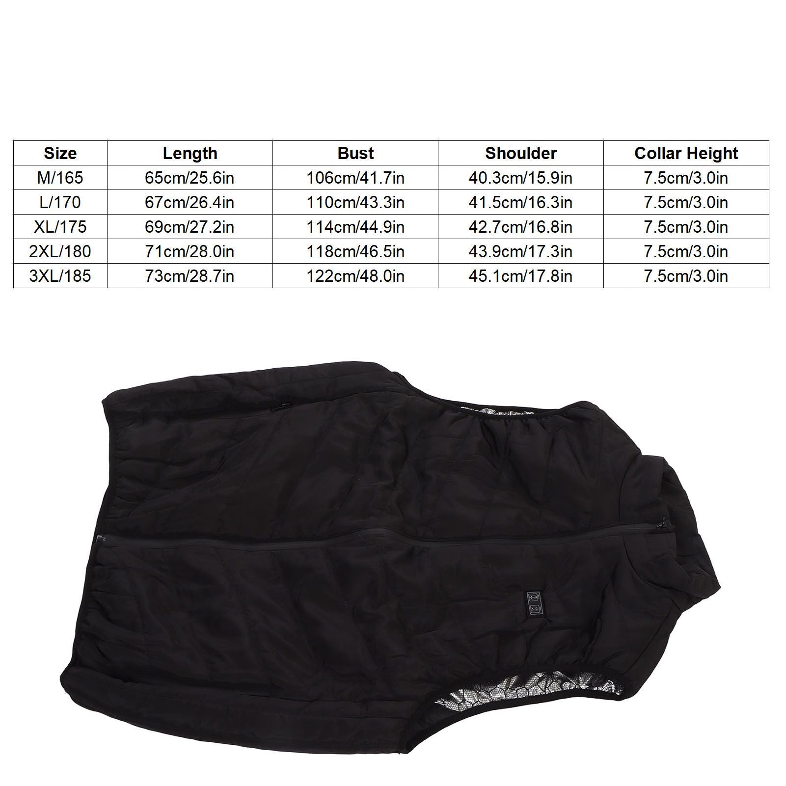 Heated Vest 9 Zones 3 Heating Level Washable USB Heated Jacket for Men Women Winter XL V1294-YM3113220251113-0421