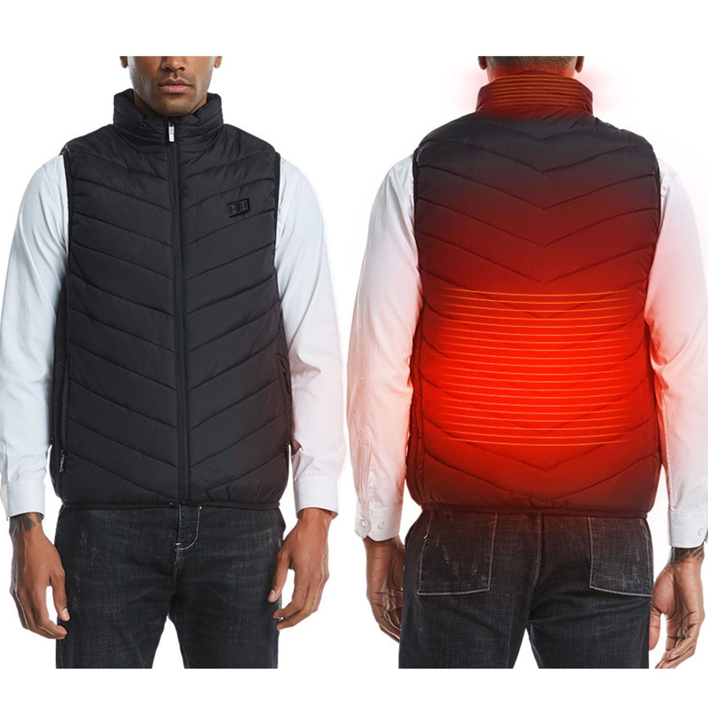 Heated Vest 9 Zones 3 Heating Level Washable USB Heated Jacket for Men Women Winter XL V1294-YM3113220251113-0421
