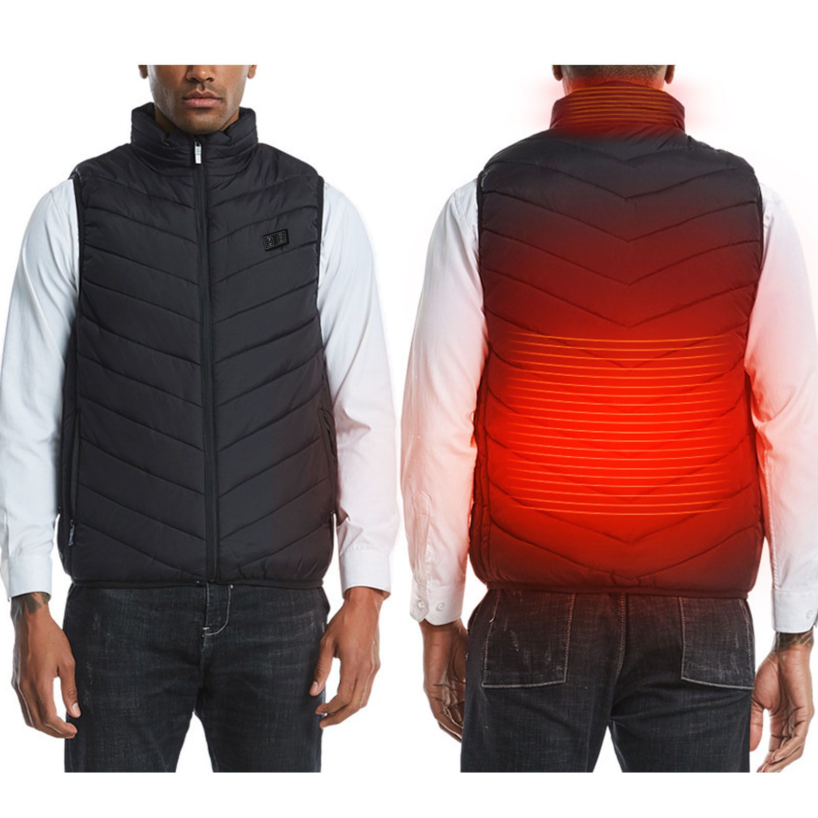 Heated Vest 9 Zones 3 Heating Level Washable USB Heated Jacket for Men Women Winter XL V1294-YM3113220251113-0421