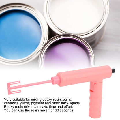 Handheld Electric Epoxy Resin Mixer Foldable Electric Epoxy Resin Stirrer for Mixing Paint Ceramics Glaze V1294-YM3113220257514-0421