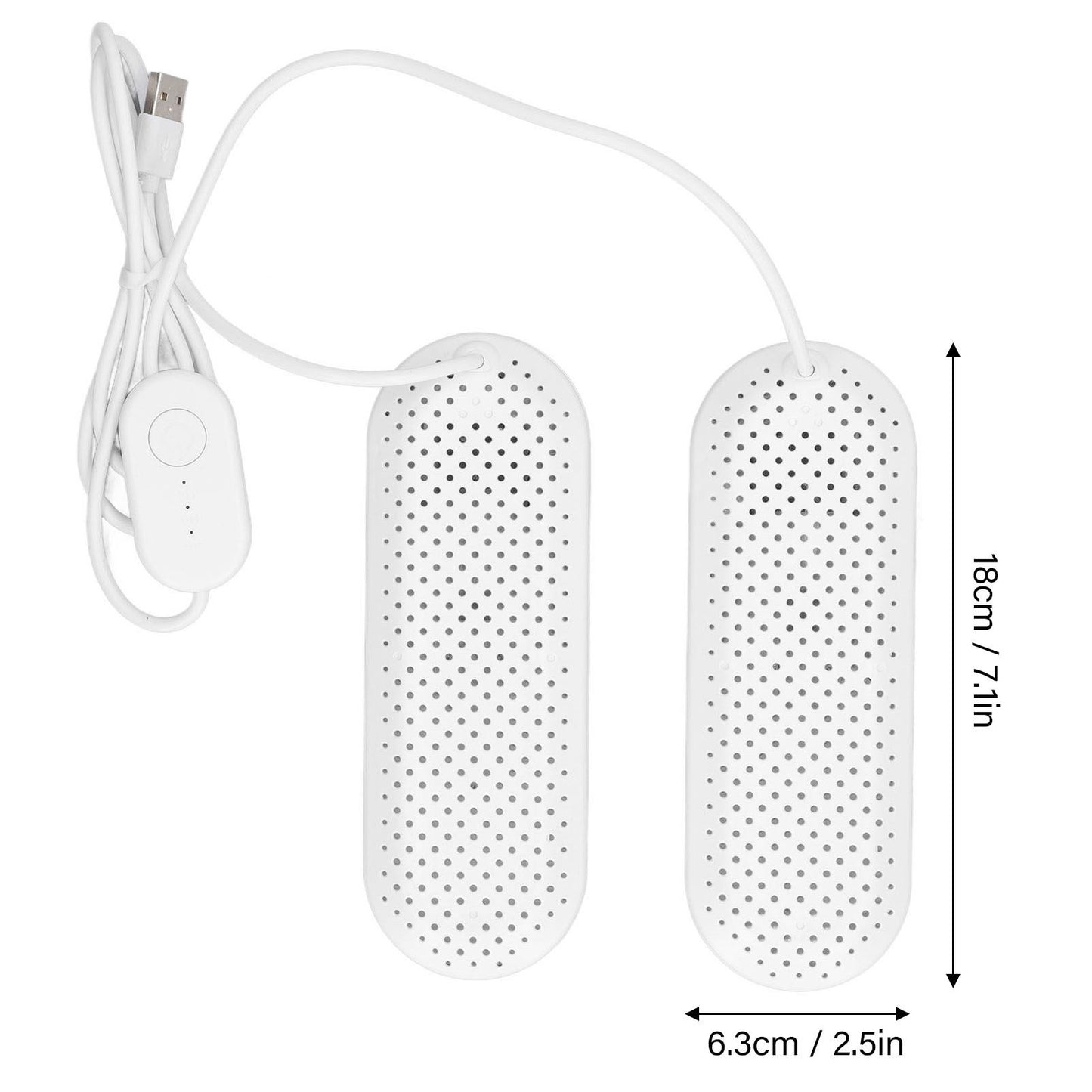 Household USB Shoe Dryer Student Dormitory Adult Deodorizing Boot Shoes Dryer with Timer White V1294-YM3113220258011-0421