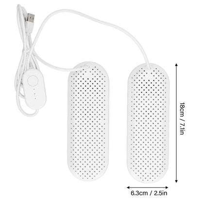 Household USB Shoe Dryer Student Dormitory Adult Deodorizing Boot Shoes Dryer with Timer White V1294-YM3113220258011-0421