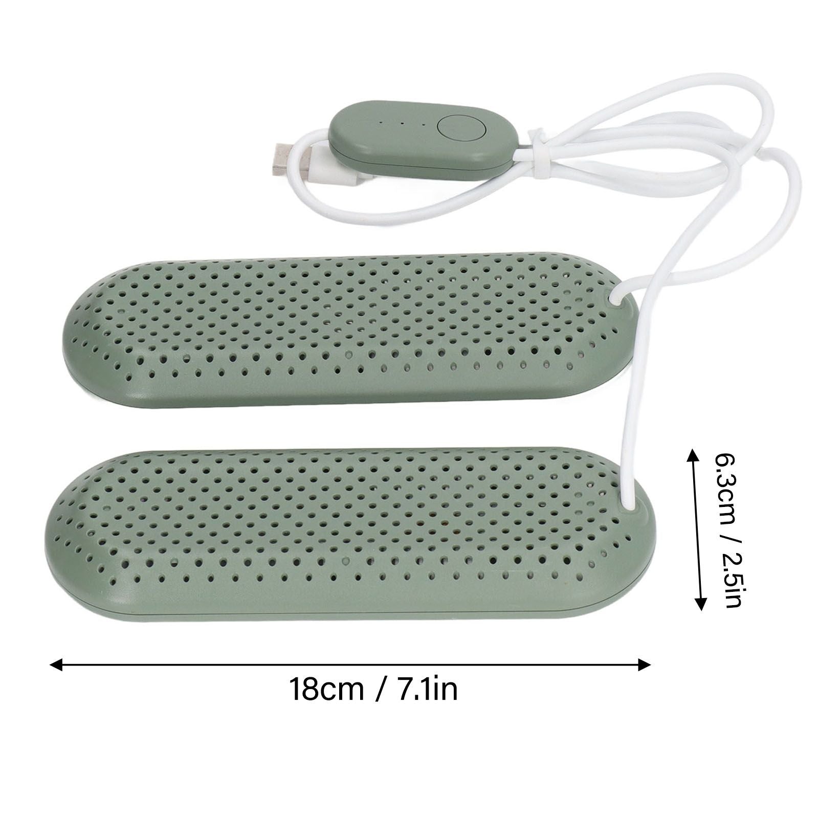 Household USB Shoe Dryer Student Dormitory Adult Deodorizing Boot Shoes Dryer with Timer OD Green V1294-YM3113220258012-0421