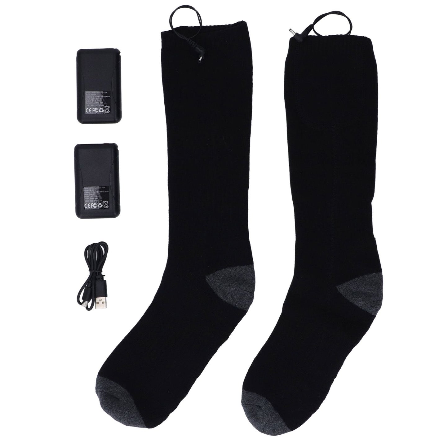 Heated Socks Warmer 3 Heating Level USB Charging Comfortable Washable for Men Women V1294-YM3113220259211-0421