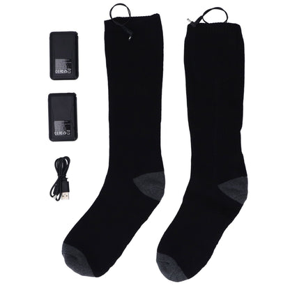 Heated Socks Warmer 3 Heating Level USB Charging Comfortable Washable for Men Women V1294-YM3113220259211-0421