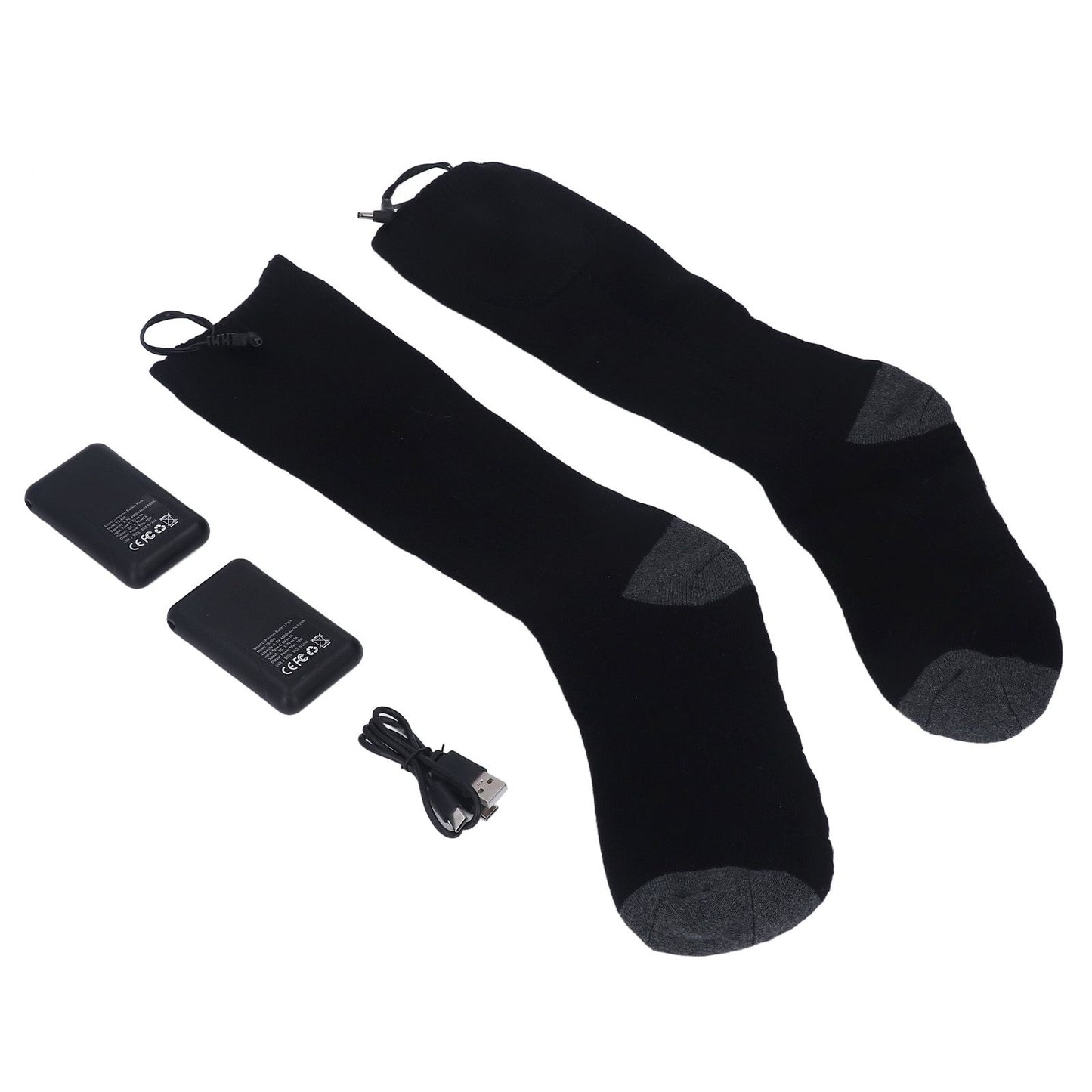 Heated Socks Warmer 3 Heating Level USB Charging Comfortable Washable for Men Women V1294-YM3113220259211-0421