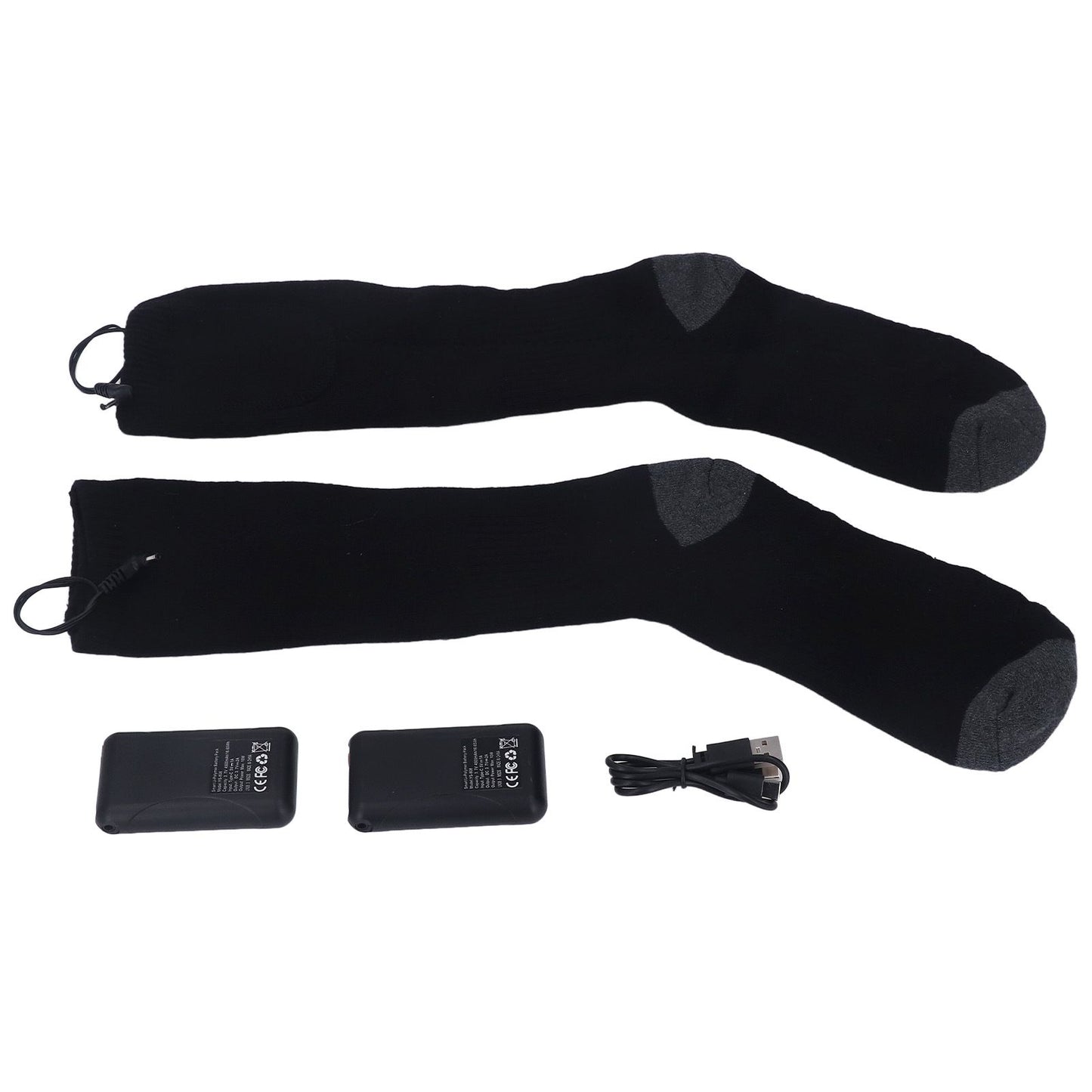 Heated Socks Warmer 3 Heating Level USB Charging Comfortable Washable for Men Women V1294-YM3113220259211-0421
