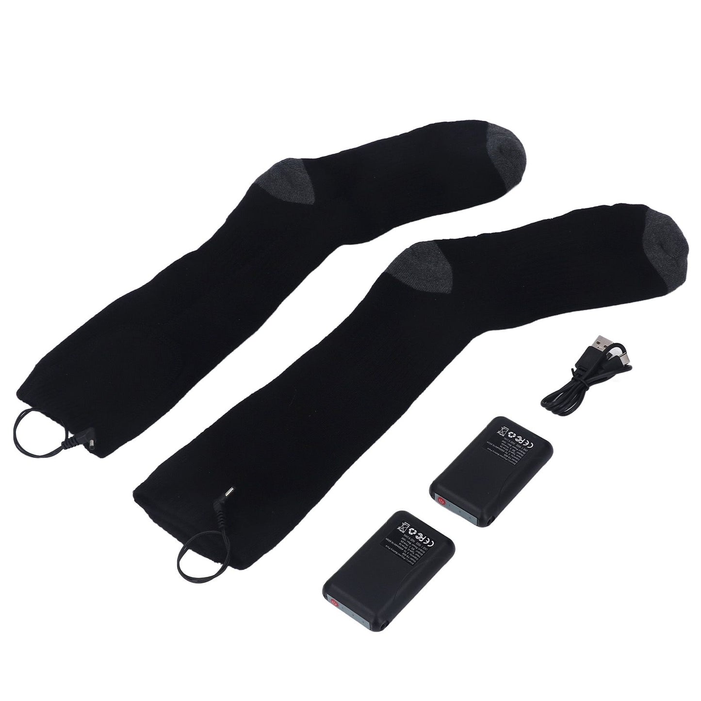 Heated Socks Warmer 3 Heating Level USB Charging Comfortable Washable for Men Women V1294-YM3113220259211-0421