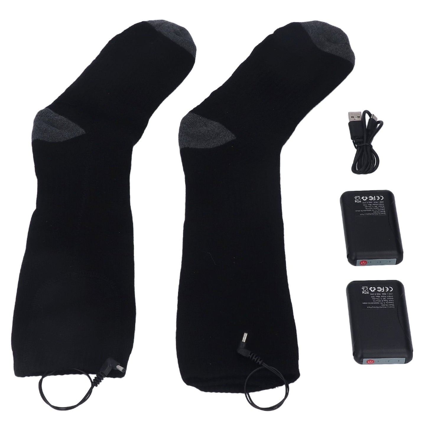 Heated Socks Warmer 3 Heating Level USB Charging Comfortable Washable for Men Women V1294-YM3113220259211-0421