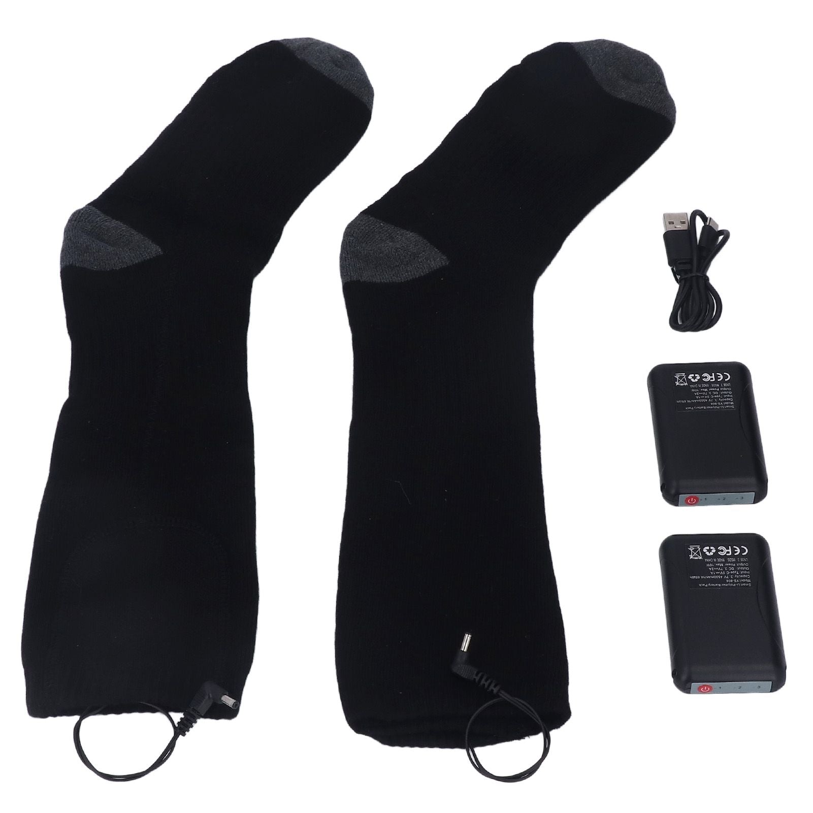 Heated Socks Warmer 3 Heating Level USB Charging Comfortable Washable for Men Women V1294-YM3113220259211-0421