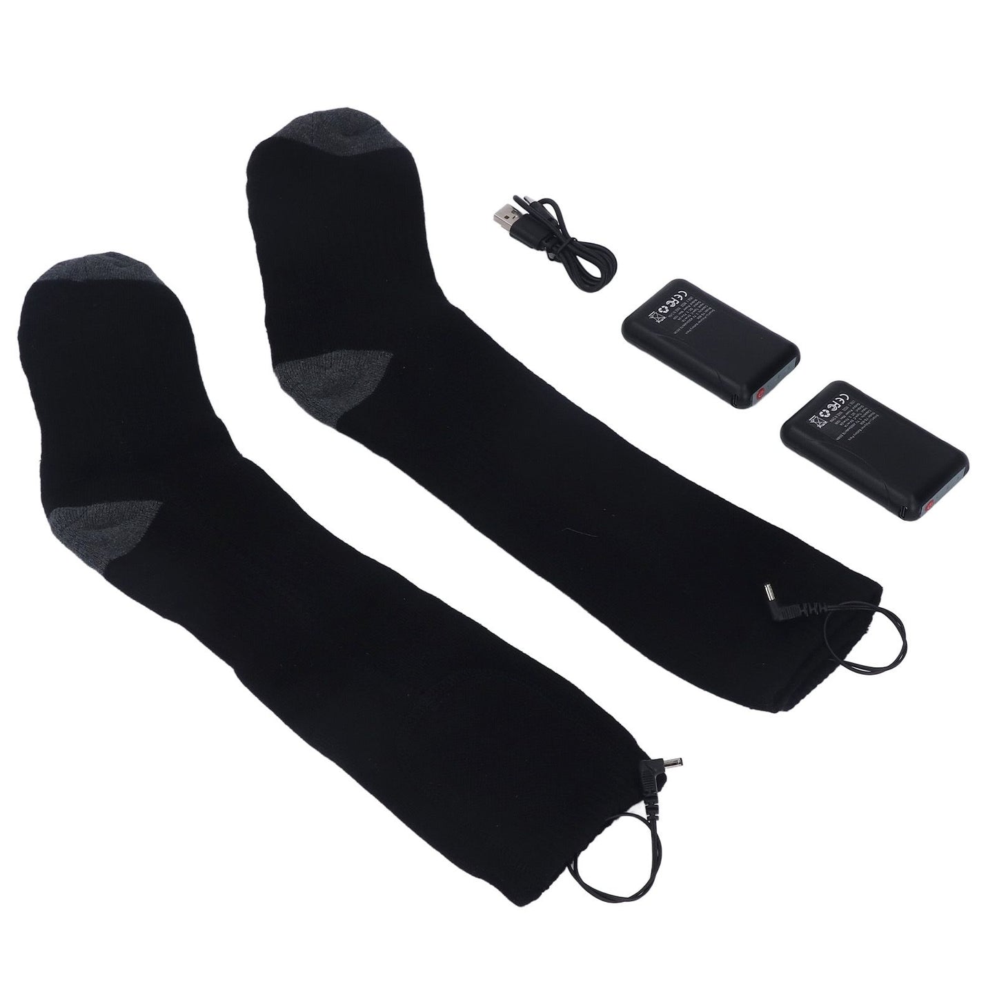 Heated Socks Warmer 3 Heating Level USB Charging Comfortable Washable for Men Women V1294-YM3113220259211-0421