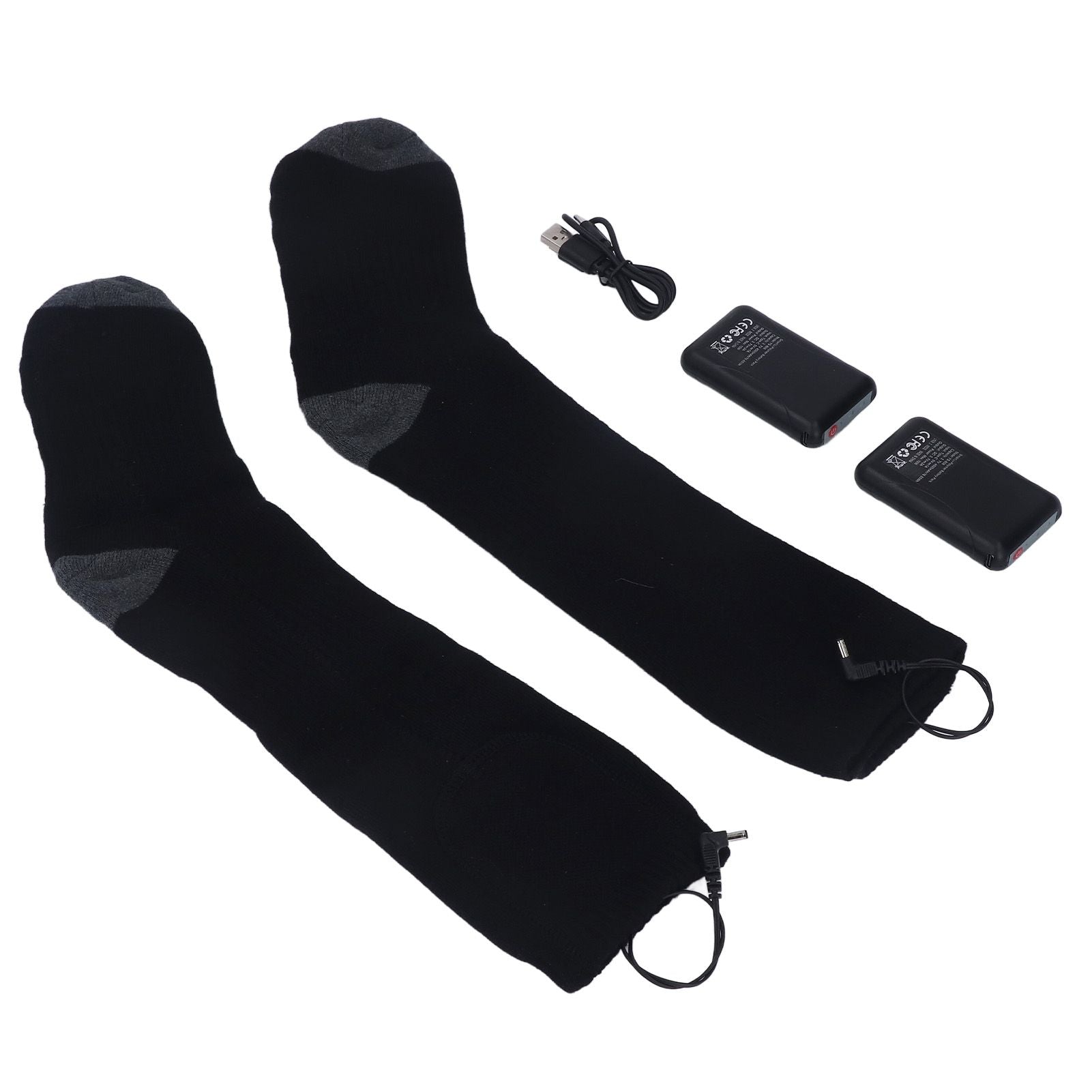 Heated Socks Warmer 3 Heating Level USB Charging Comfortable Washable for Men Women V1294-YM3113220259211-0421