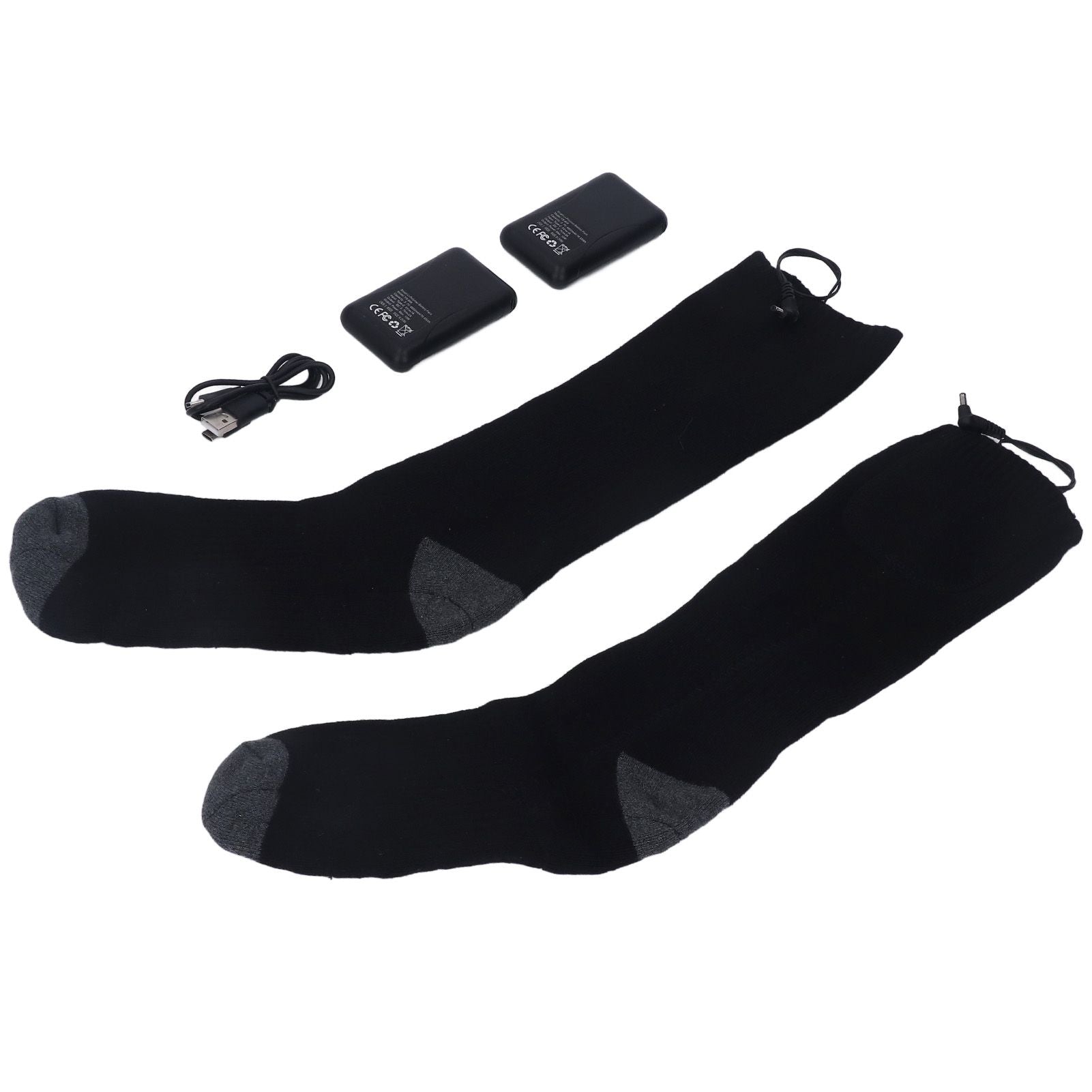 Heated Socks Warmer 3 Heating Level USB Charging Comfortable Washable for Men Women V1294-YM3113220259211-0421