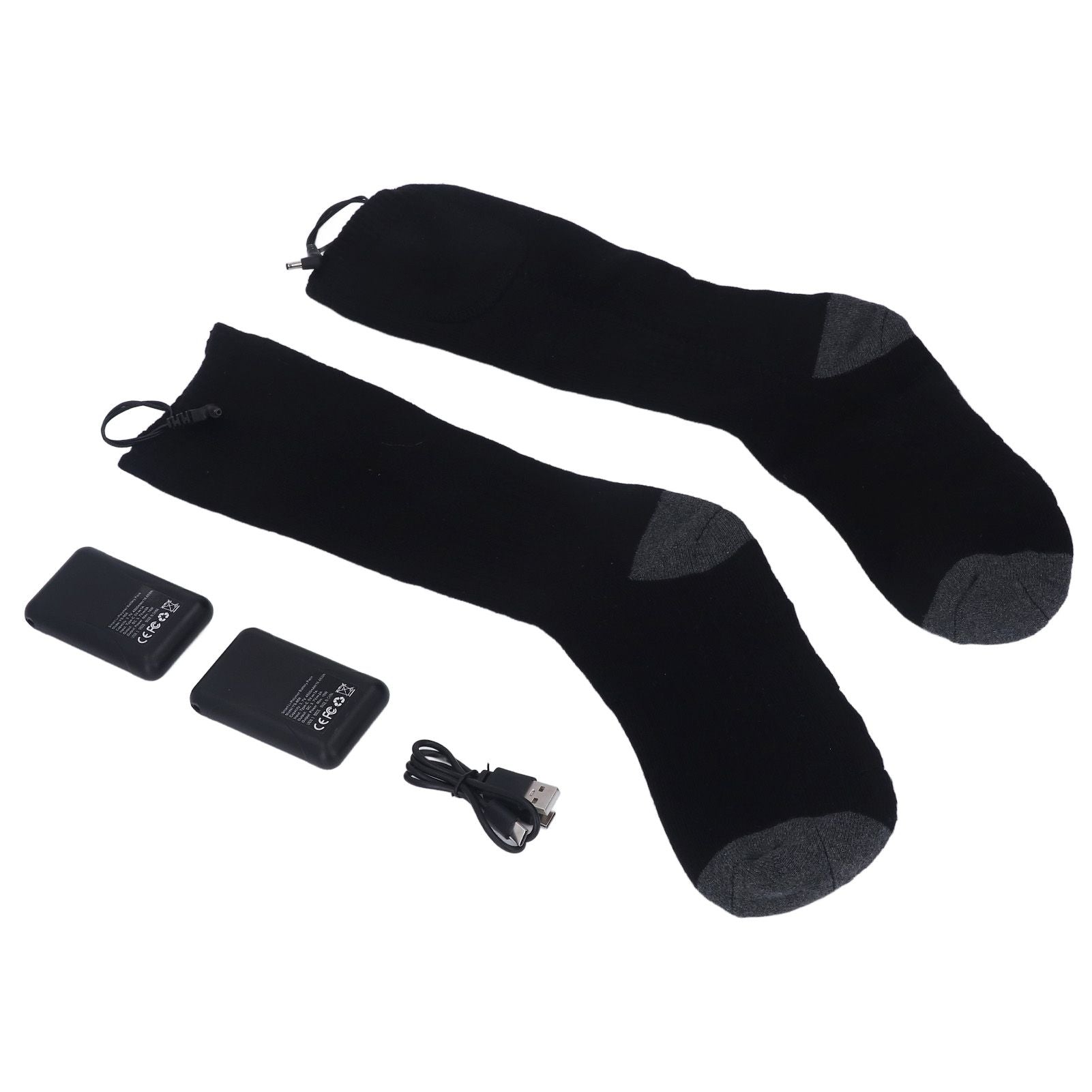 Heated Socks Warmer 3 Heating Level USB Charging Comfortable Washable for Men Women V1294-YM3113220259211-0421