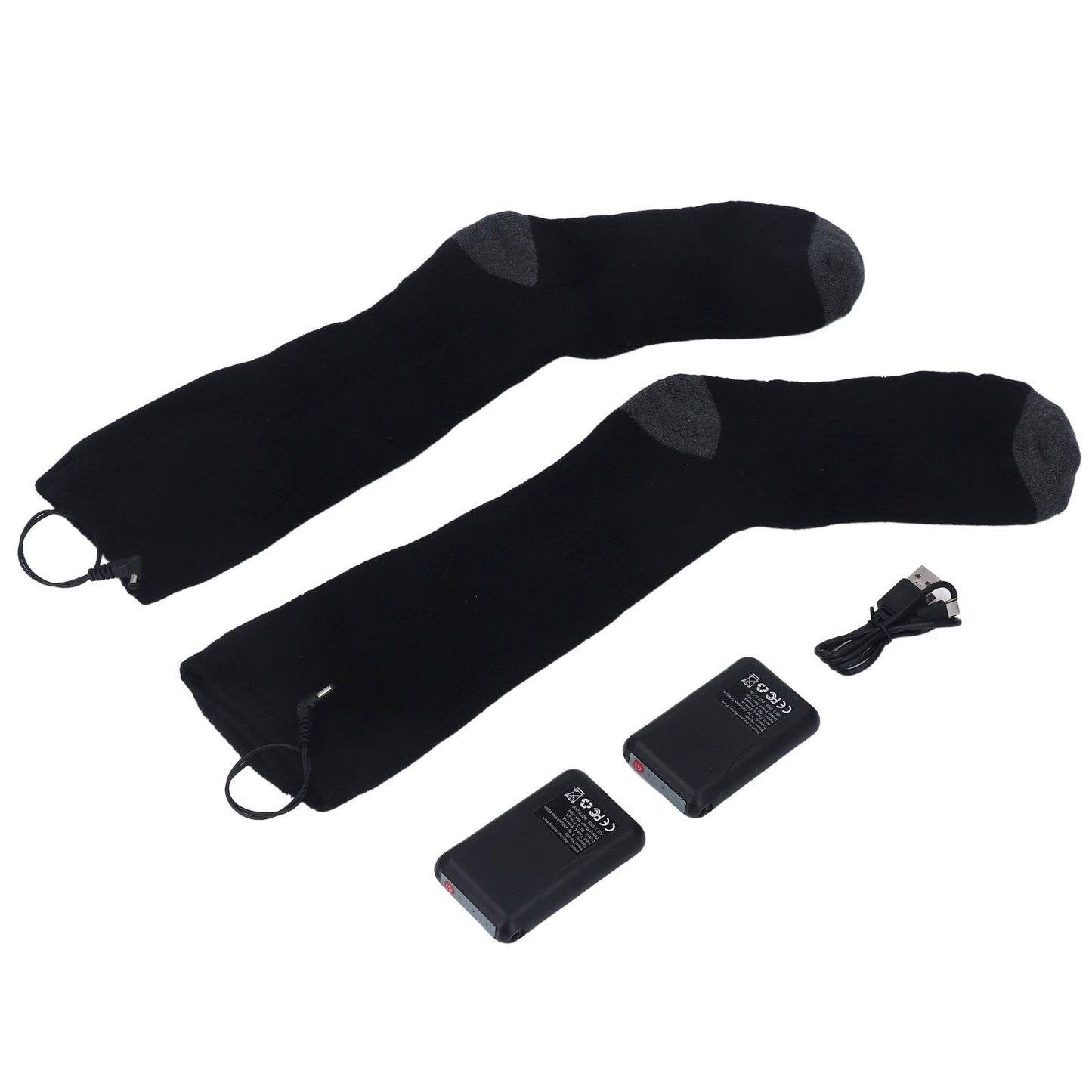 Heated Socks Warmer 3 Heating Level USB Charging Comfortable Washable for Men Women V1294-YM3113220259211-0421