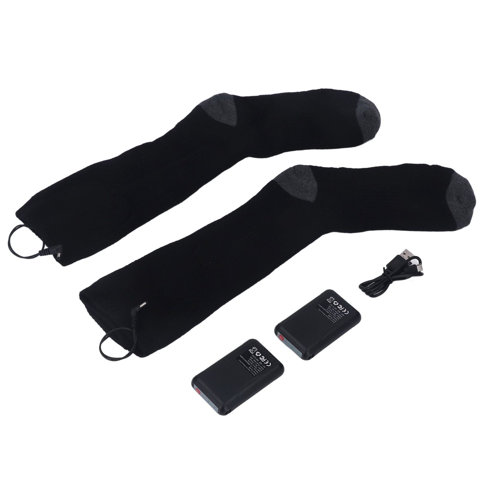 Heated Socks Warmer 3 Heating Level USB Charging Comfortable Washable for Men Women V1294-YM3113220259211-0421