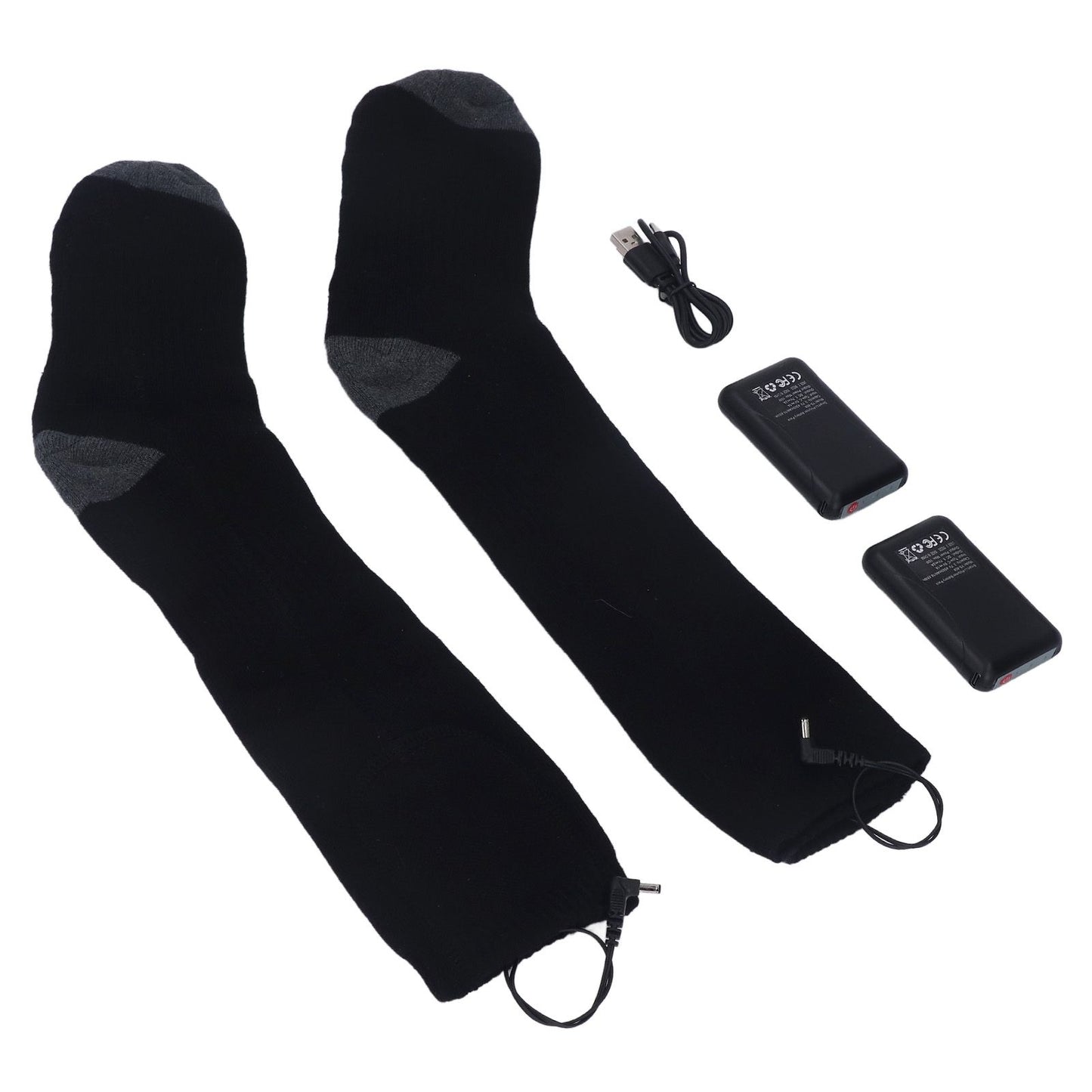 Heated Socks Warmer 3 Heating Level USB Charging Comfortable Washable for Men Women V1294-YM3113220259211-0421
