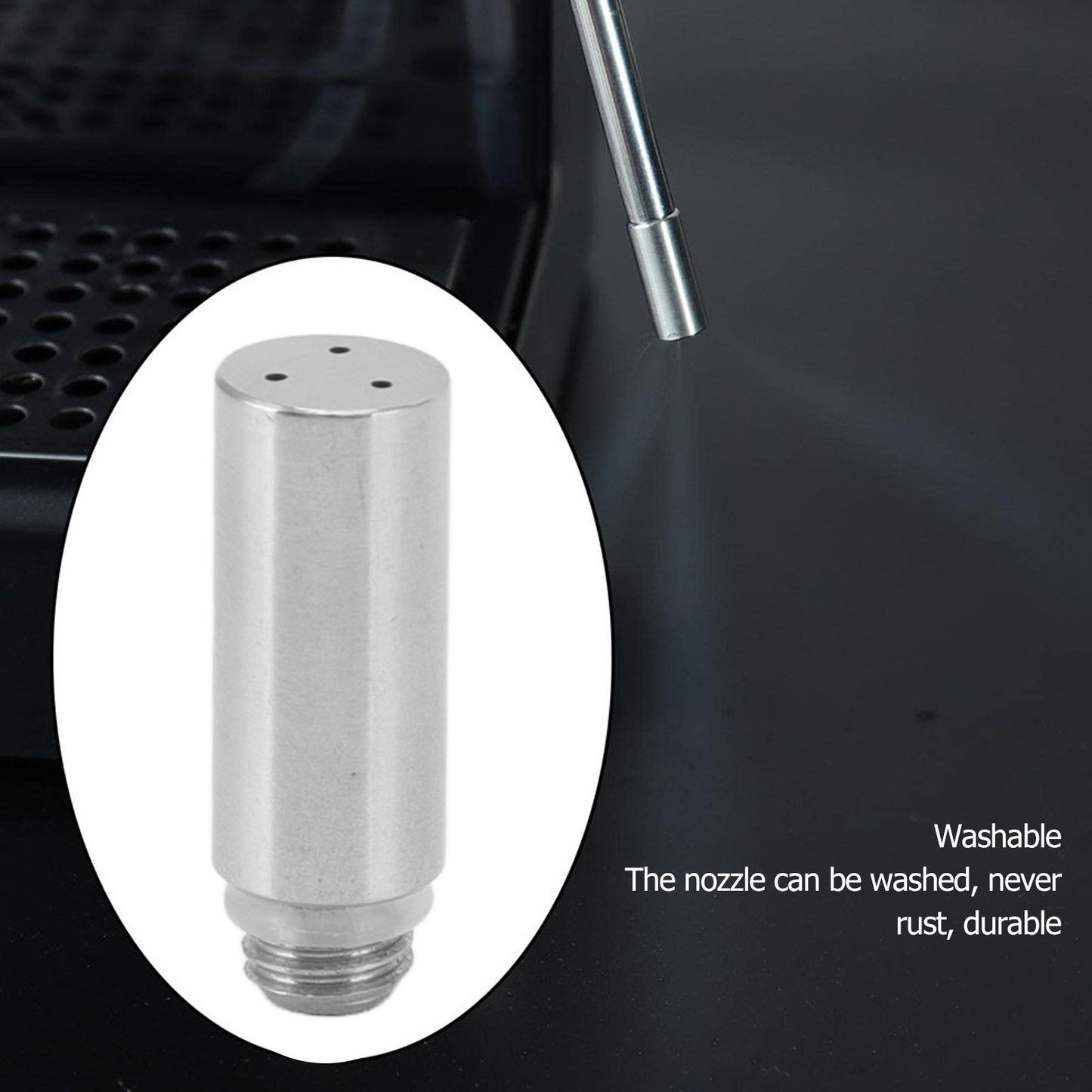 Coffee Machine Steam Nozzle Stainless Steel 3 Holes Nozzle Retrofit Accessories for Gaggia Nozzle V1294-YM3113220259611-0421
