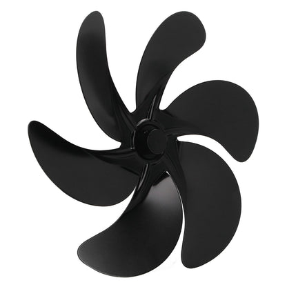 6 Blades Fireplace Fan Blade Replacement Universal Aluminum Alloy Fan Blade Stove Fan Accessories V1294-YM3113220262011-0421