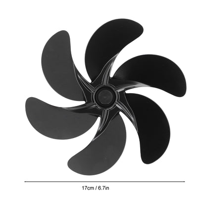 6 Blades Fireplace Fan Blade Replacement Universal Aluminum Alloy Fan Blade Stove Fan Accessories V1294-YM3113220262011-0421