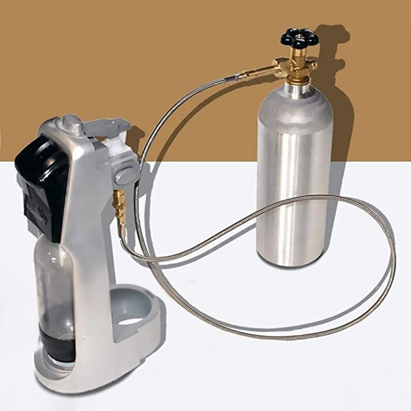 CO2 Adapter for Soda Water for DUO for Terra for Art Soda Maker CO2 Cylinder Silver Male Adapter V1294-YM3113220266011-0421