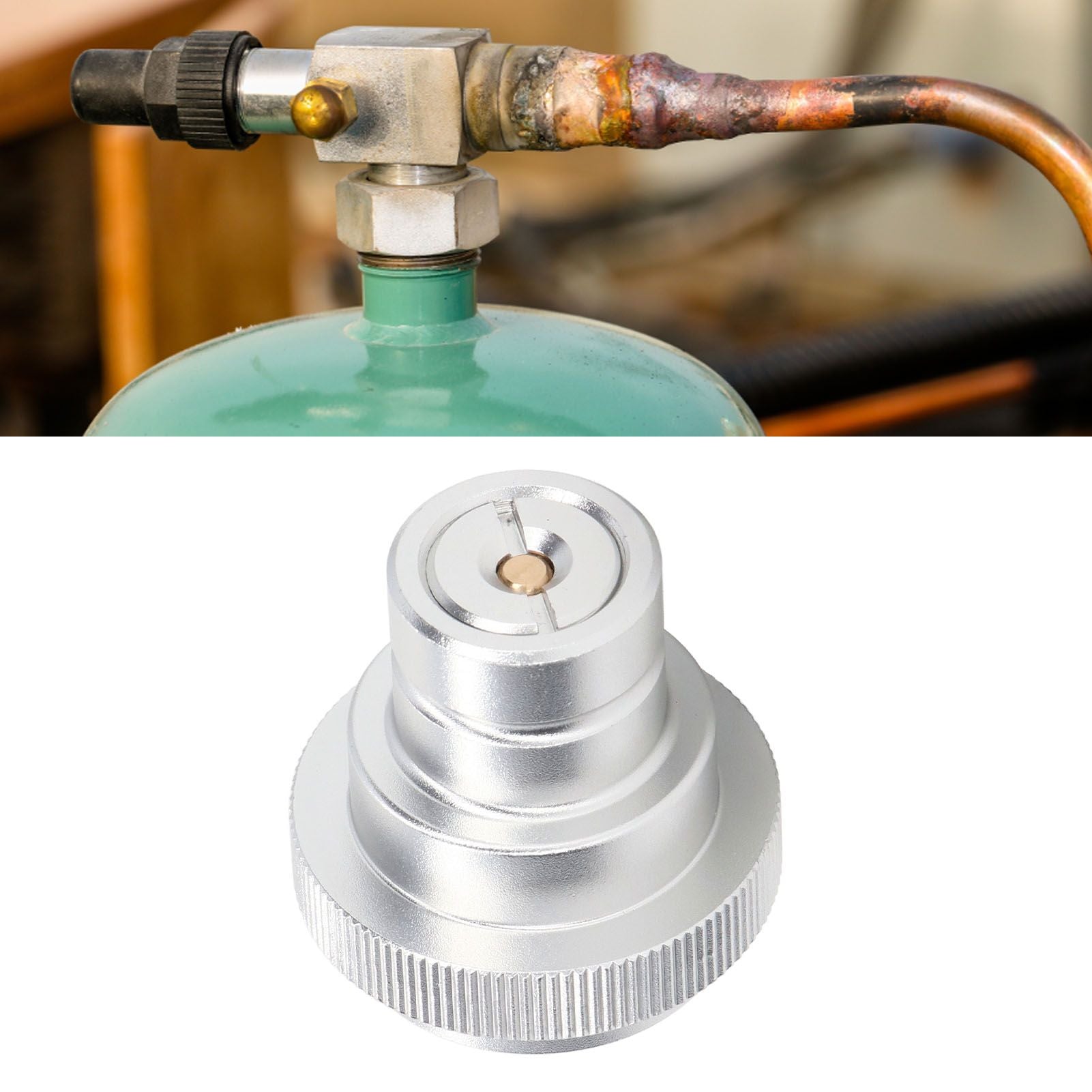 Soda Water Adapter for DUO for Terra for Art Gas Cylinder Inflation Quick Release Conversion Head Silver V1294-YM3113220266511-0421
