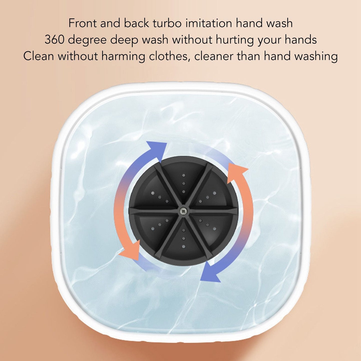 6L Mini Washing Machine Forward and Reverse Rotation USB Power Supply Automatic Power Off Portable Mini V1294-YM3113220267211-0421