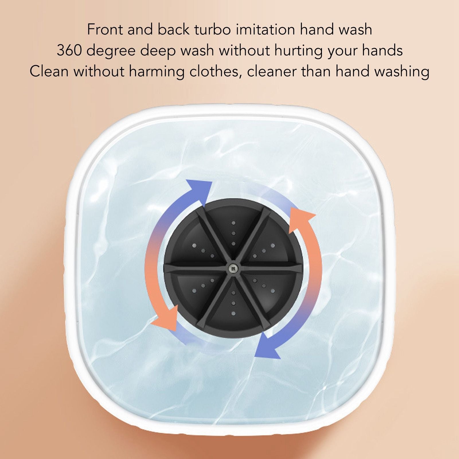 6L Mini Washing Machine Forward and Reverse Rotation USB Power Supply Automatic Power Off Portable Mini V1294-YM3113220267211-0421
