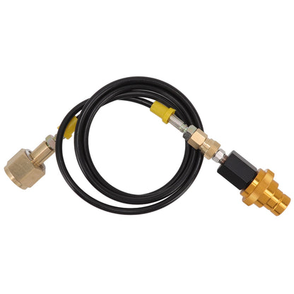 Soda Machine Adapter Hose Kit 1.5m Black Soda Adapter Hose with Gold Quick Adapter CO2 Tank Refill Adapter V1294-YM3113220267711-0421