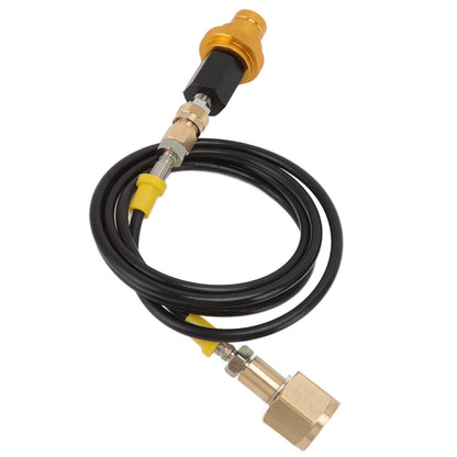 Soda Machine Adapter Hose Kit 1.5m Black Soda Adapter Hose with Gold Quick Adapter CO2 Tank Refill Adapter V1294-YM3113220267711-0421