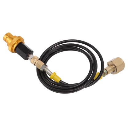 Soda Machine Adapter Hose Kit 1.5m Black Soda Adapter Hose with Gold Quick Adapter CO2 Tank Refill Adapter V1294-YM3113220267711-0421