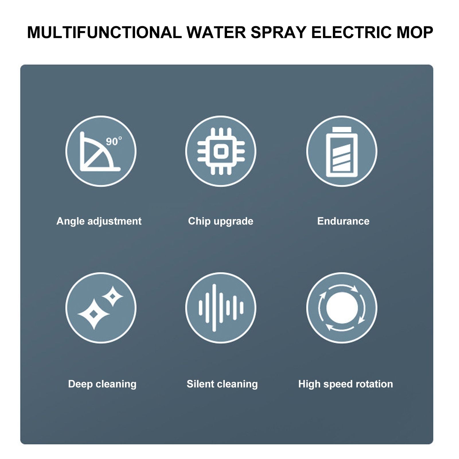 Multifunctional Electric Floor Mop USB Charging Cordless Electric Mop for Floor Cleaning V1294-YM3113220267811-0421