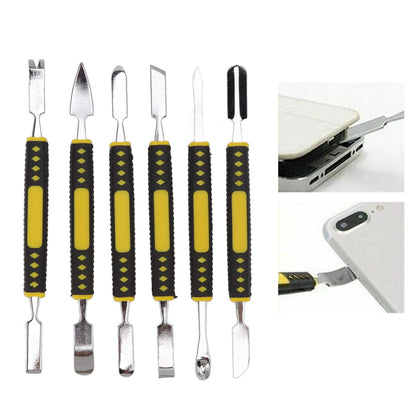 6Pcs Spudger Opening Pry Tool ABS Handle Alloy Steel Bar for Electronic Maintenance V1294-YM3114220078811-0421