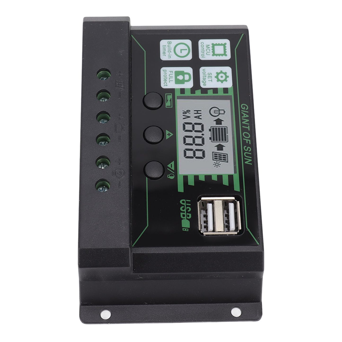 Solar Charge Controller Dual USB Automatic Identification PWM PV Panel Charger for Industry 5V 100A V1294-YM3114220081312-0421