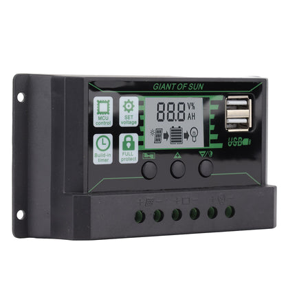 Solar Charge Controller Dual USB Automatic Identification PWM PV Panel Charger for Industry 5V 100A V1294-YM3114220081312-0421