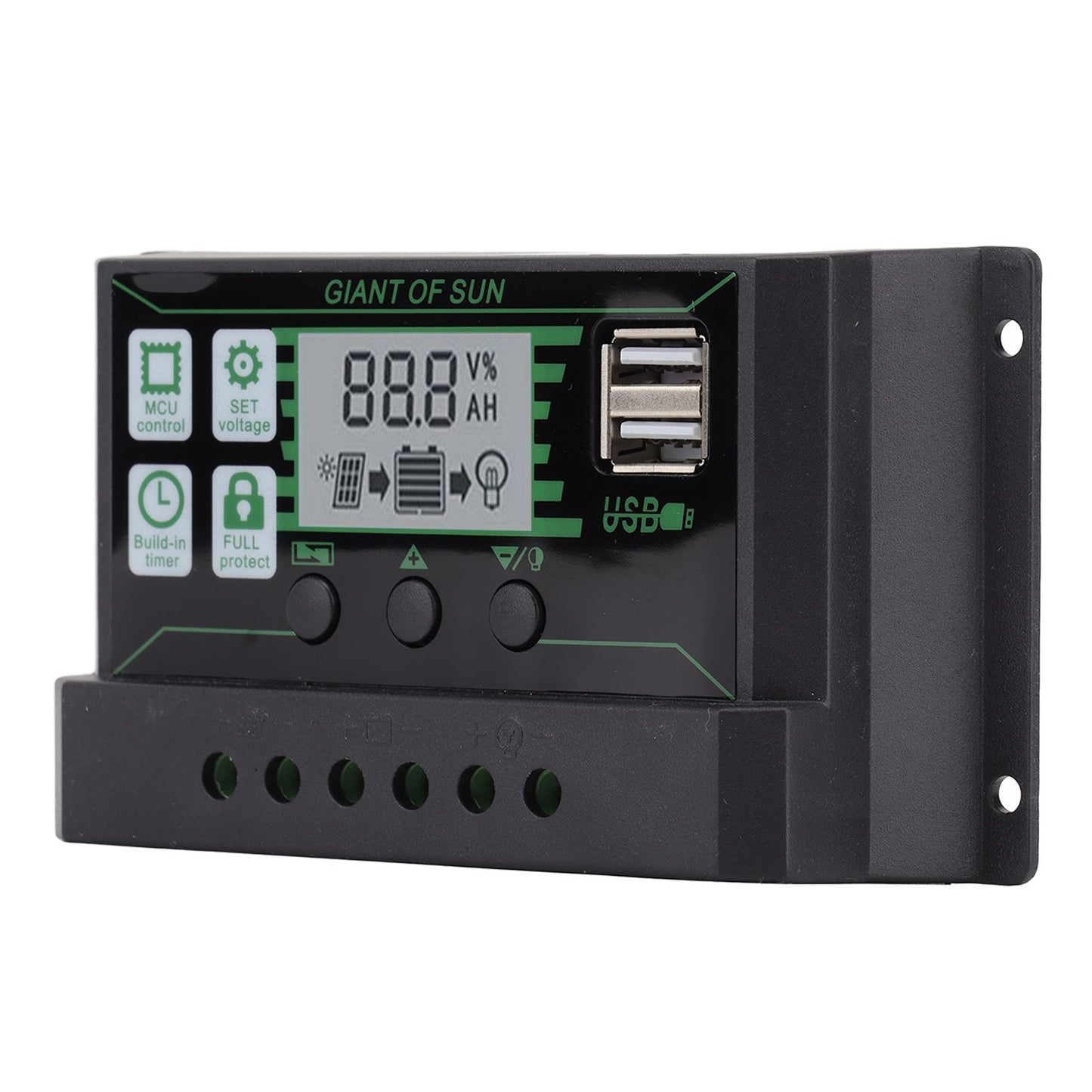 Solar Charge Controller Dual USB Automatic Identification PWM PV Panel Charger for Industry 5V 100A V1294-YM3114220081312-0421