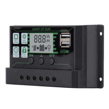 Solar Charge Controller Dual USB Automatic Identification PWM PV Panel Charger for Industry 5V 100A V1294-YM3114220081312-0421