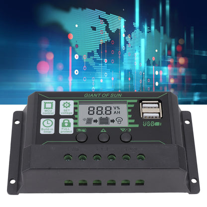Solar Charge Controller Dual USB Automatic Identification PWM PV Panel Charger for Industry 5V 100A V1294-YM3114220081312-0421